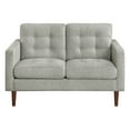 thumbnail image 4 of Grayburn Mid-Century 2-Cushion Loveseat in Smoke Gray Fabric, 4 of 9