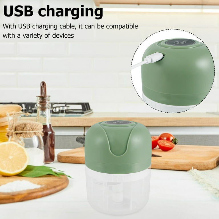 Electric Mini Food Chopper Portable Cordless Garlic Chopper Meat Grinder  Usb Charging Dicer for Baby Food Mincer Kitchen Tools