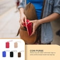 thumbnail image 3 of Rectangular Wallet Zippered Lock Waterproof Storage Bag Large Capacity Wallet Storage Bag Rope Carrying Handbags Phone Chain Bracelet Red, 3 of 9