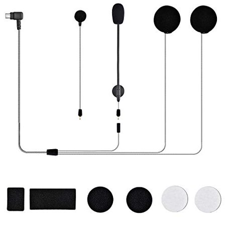 M1S/M1S Pro Motorcycles Bluetooth Intercom Headset Communication System Accessories Kit (Hard Microphone and Soft Microphone)
