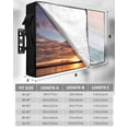thumbnail image 7 of Ocean Beach Outdoor TV Cover 48 to 50 inch Summer Waves Gradient Boho Waterproof Dustproof TV Covers for Outside with Zipper Remote Control Pocket Flat Screen Protectors, 7 of 7
