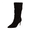 Black, variant on Cushionaire Women's Porsha Slouchy Vegan Suede Mid-Calf Scrunch Boot with Pointed Toe, Memory Foam & 3-Inch Heel | Wide Widths Available