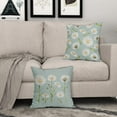 thumbnail image 2 of Spring Summer Daisy Pillow Covers 16x16 Set of 2 Watercolor White Flower Print Blue Decorative Throw Pillows Outdoor Pillowcase Square Linen Farmhouse Cushion Case Decor for Couch Sofa Bed, 2 of 6
