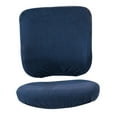 thumbnail image 1 of Elastic Soft Flannel Office Chair Cover Blue, 1 of 8