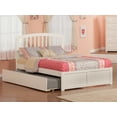 thumbnail image 2 of Richmond Platform Bed with Matching Foot Board with Twin Size Urban Trundle Bed, White, Twin, 2 of 5