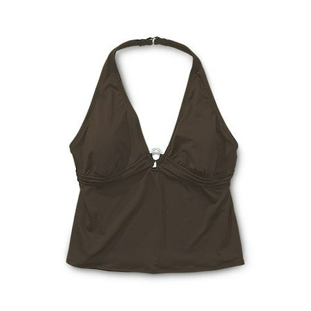 Women's Plus Jessica O-Ring Halter Tankini Top