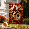 thumbnail image 5 of Fall Floral Garden Flag, Autumn Harvest Flower Yard Flag, Thanksgiving Seasonal Decor, Single‑Sided Printed Flag for Outdoor Porch Patio Lawn Yard Home Decoration, 5 of 6