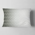 thumbnail image 2 of Designart White Symmetrical Fractal Flower - Abstract Throw Pillow - 12x20, 2 of 5
