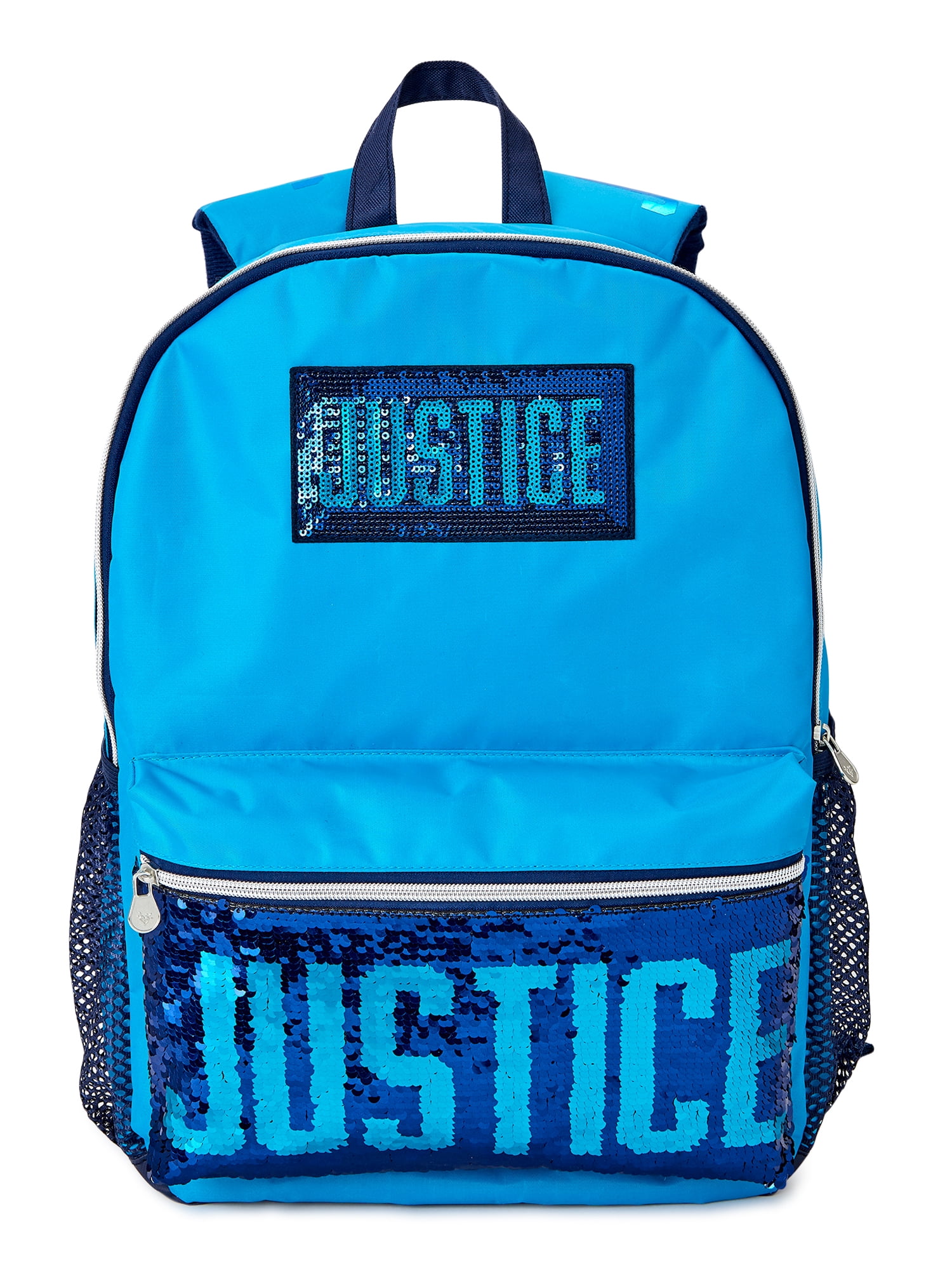 Justice Sport Girls Sequin Backpack Blue