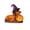 Multicolor, variant on Halloween Dachshund Dog Figurine with LED Light Up Pumpkin, Cute Witch Hat Sausage Dog Tabletop Decor, Halloween Decorations for Home, Shelf, Mantel, Tiered Tray, Dog Lover Gift