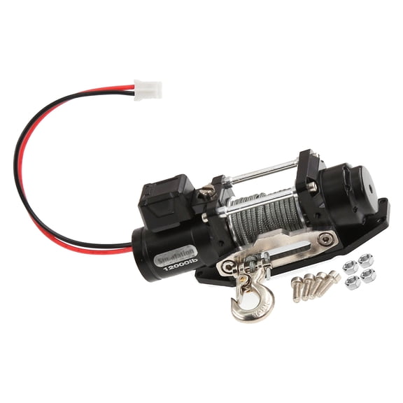 High Moment Metal Electric Winch Truck Winches Systems Simple Operate for 1/10 1/8 Scale Remote Control Rock Crawlers