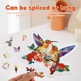 thumbnail image 4 of 7.9in Acrylic Puzzle Suncatcher Window Hanging Decor Creative Bird Pattern DIY Sun Catcher Puzzle Ornament Kit with Hanging Chain for Window Decor, 4 of 11
