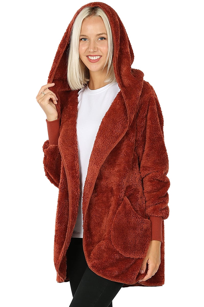 fleece coatigan