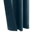 thumbnail image 2 of Thermaplus Navar Faux Suede Textured Blackout Window Treatment Grommet Curtain Panel for Bedroom Livingroom 54" x 63" Navy, 2 of 5