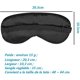 thumbnail image 3 of lote De 2 Masque De Nuit(noir), Masque De Sommeil En Soie Ultra-douce Masque Des Yeux Cache Yeux Pour Dormir Anti-lumire Avec Sangle Lastique Rglab, 3 of 5