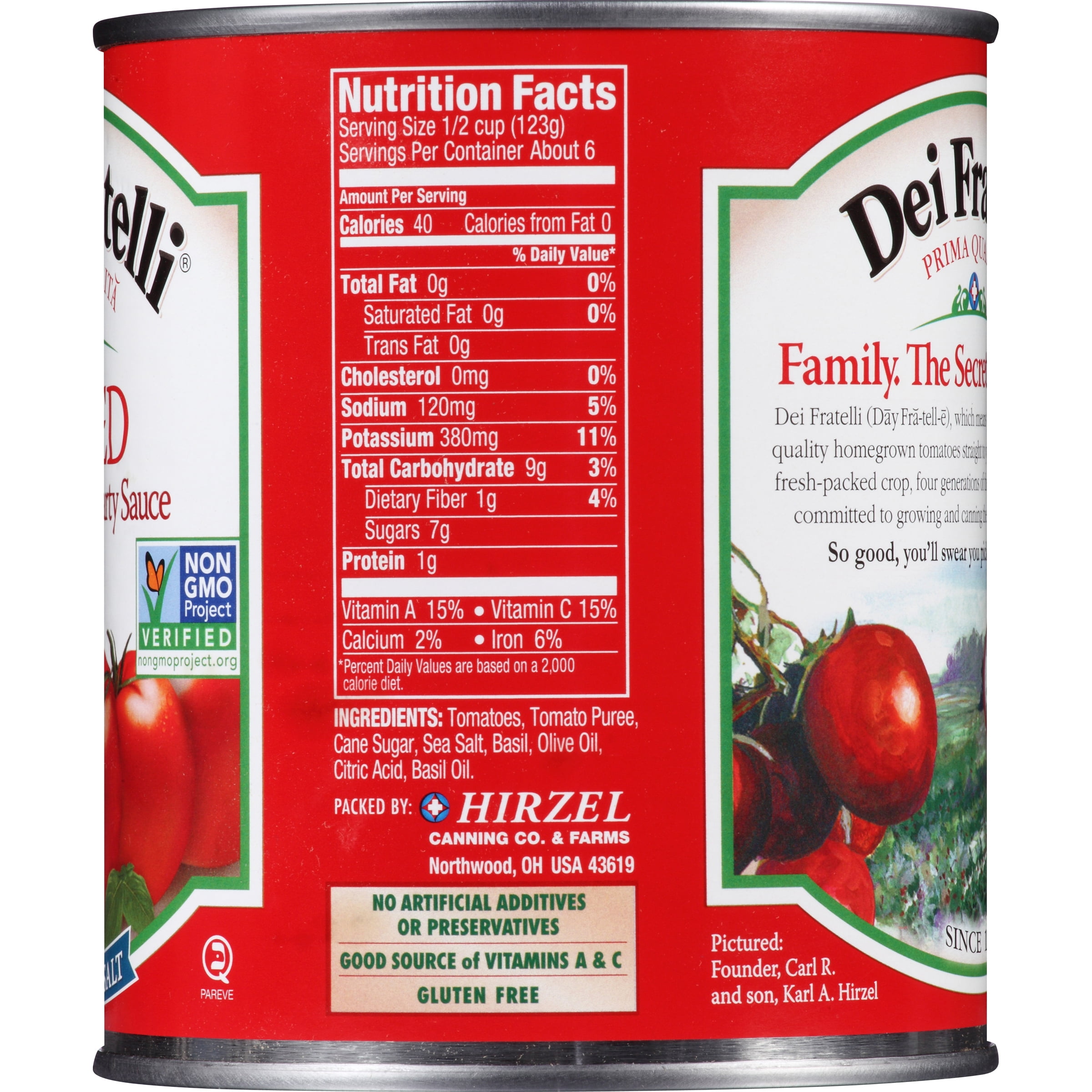 (4 pack) Dei Fratelli Diced Tomatoes In Hearty Sauce 28 oz