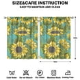 thumbnail image 2 of Sunflower Window Panels 42x54 Inch Blackout Curtains Rod Pocket 2 Panels, Nature Inspired Home Décor, 2 of 2