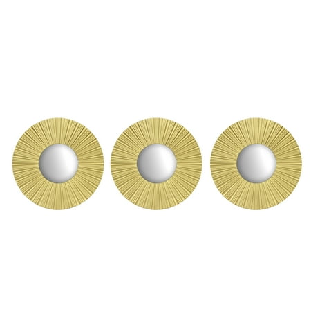Mainstays 3 Pack Ribbed Decorative Mirrors 10 In Walmart Com