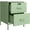 Green-2 Drawer, variant on Metal Nightstand 2 Drawer End Side Table Lockable Modern Locker Storage Cabinet For Living Room Bedroom Dorm 21.26"h X 15.75"w 15.75"d (2 Black)