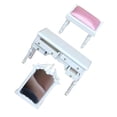 thumbnail image 4 of 1Set Miniature Dollhouse Vanity Table Set with Stool 1:12 Scale White Makeup Dressing Table with Drawers for Bedroom Scene Decoration, 4 of 5