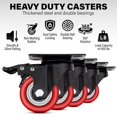 thumbnail image 3 of Juego de ruedas Castrek Heavy Duty de 2 pulgadas con frenos de carga de 500 kg, 3 of 8