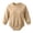 Khaki, variant on QIbmong Newborn Infants Cotton Romper Long Sleeve Crew Neck Soft Outwear Bodysuit Casual Pull on Snap Button Fall Winter Clothes(12-18 Months,Yellow)