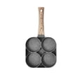 thumbnail image 5 of Sartén de piedra de 4 agujeros para tortillas, desayuno, huevos, hamburguesas, filetes, sartén, herramienta antiadherente, sartén para hacer bolas de masa de huevo, 5 of 5
