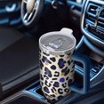 thumbnail image 6 of Leopard Print 40oz Tumbler– Stainless Steel Insulated Tumbler with Handle and Straw, Large Capacity Travel Cup for Hot & Cold Drinks, 6 of 6