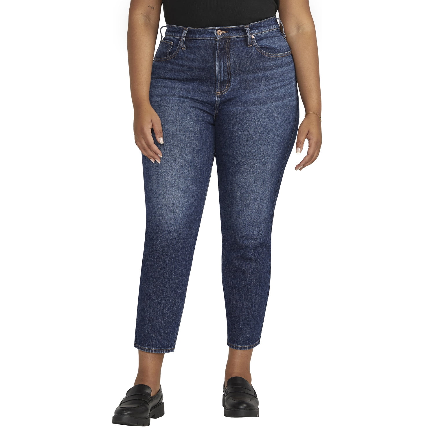 Silver Jeans Co. Women's Plus Size Highly Desirable High Rise Slim