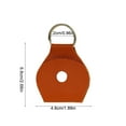 thumbnail image 3 of Guitar Pick Keychain Leather Holder, Gaqring Durable PU Leather Quarter Coin Keychain, Compact 7x7cm Multi-Use Pouch for Musicians Gift, Brown, 3 of 6