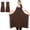 Coffee, variant on Fiykzur 2 Pcs Plus Size Chef Apron, Unisex Professional Apron with 2 Pockets for Cooking, Work, Baking (Larger Size)