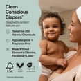 thumbnail image 3 of The Honest Company Clean Conscious Baby Diapers Size 6 (35+ lbs) Hypoallergenic Fragrance Free 26 Count, 3 of 9