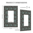 thumbnail image 3 of DouZhe 1-Gang Decorator/Rocker Wallplate, Arabesque Ethnic Style Paisley Floral Decorative Wall Plates, 3 of 7