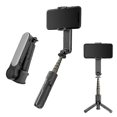 thumbnail image 1 of Estabilizador de cardán para teléfono inteligente, antivibración, con equilibrio automático, trípode, control remoto Bluetooth para iOS y Android, color negro, 1 of 4