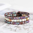 thumbnail image 2 of GHSDFBB Bracelet Statue de Poignet en Perles de Pierre Naturelle Fait Main 3 Rangées Grand Collection de Bijoux, 2 of 6