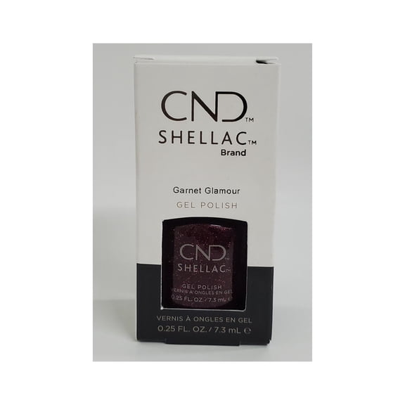 CND Shellac Brand 14  Day Nail Color Color Coat Garnet Glamour .25FLOz