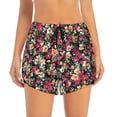 thumbnail image 4 of Lsque Many Kind Of Flowers Printed Women's Running Shorts with Liner Pockets,Elastic Quick Dry Workout Athletic Gym Yoga Shorts,Womens High Waist Shorts-Medium, 4 of 9