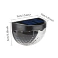 thumbnail image 4 of 2pcs/4pcs Solar Wall Light Outdoor 6 LED Lamps Energy Garden Light, Waterproof Solar Fence Lights, For Outdoor Yard Garden Lawn Patio Courtyard Fences Driveway Pathway Decoration, 4 of 14