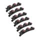 thumbnail image 5 of Accesorios De Pinzas Para El Cabello Trenzadas, Pinzas Para El Cabello Trenzadas Reutilizables De Dientes Anchos Para Mujeres, Plástico Colorido, Ligero Para Cabello Largo, 5 of 7
