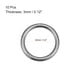 thumbnail image 2 of Uxcell 0.79'' Hebilla de O Ring O-Rings para accesorios de bolsa de hardware, cinturón, manualidades DIY, aleación de zinc, negro, 10 piezas, 2 of 3