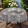 thumbnail image 4 of Pioneer Flower Floral Print Pattern Round Tablecloth 60 X 60 Inch, Wrinkle Resistant Wipeable Table Cloth for Kitchen Dining Picnic Patio Party, 4 of 6
