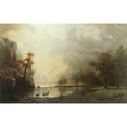 thumbnail image 3 of Bierstadt 18x13 Black Modern Framed Museum Art Print Titled - Sierra Nevada Morning, 3 of 5