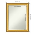 thumbnail image 5 of Amanti Art Beveled Wood Wall Mirror - Colonial Embossed Gold Frame Outer Size: 20 x 24 in, 5 of 5