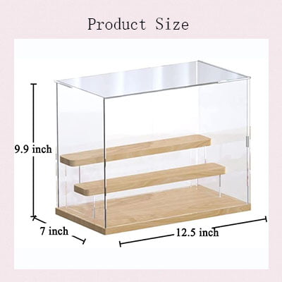 MECCANIXITY Clear Display Case, Acrylic Box Assemble Transparent Dustproof  Box Showcase 3.9x3.9x3.9inch for Collectibles, Crafts