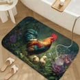 thumbnail image 3 of 1pc Rooster and Chicks Absorbent Non-Slip Bathroom Thickened Flannel Rug Decor,Soft,Quick Drying,Suitable For Indoor/outdoor Use,Bathrooms,Bedrooms,Kitchens,Terrace,Laundry Rooms,16"x24", 3 of 9