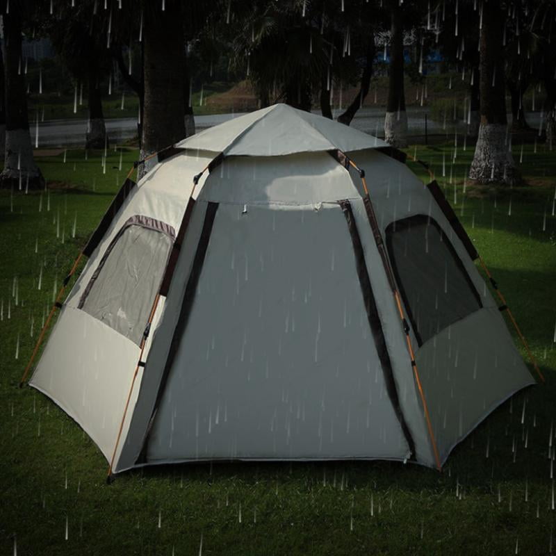 KFeng Inflatable Camping Tent for 4-8 People,Portable Family Tent with Instant Setup&Sun Protection