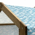 thumbnail image 5 of Blue Pet House, Clear Summer Sky Pattern with Clouds Dotted Background Cartoon Style Design, Outdoor & Indoor Portable Dog Kennel with Pillow and Cover, 5 Sizes, Sky Blue White, by Ambesonne, 5 of 5