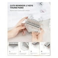 thumbnail image 5 of Reindeer Kalimba Thumb Piano 17 Keys Acrylic Kalimba Clear Transparent Finger Piano Musical Instruments, 5 of 7