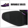 thumbnail image 3 of Mens Velvet Loafers Dress Shoes Loafers for Men Tuxedo Suit Shoes, Purple/24, 9 US, 3 of 5