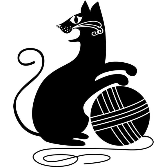 Do It Yourself Wall Decal Sticker Cat Design Kids Boys Bed Room 20x20"